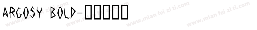 Argosy Bold字体转换